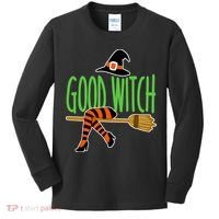 Good Witch Funny Halloween Kids Long Sleeve Shirt thumb 0