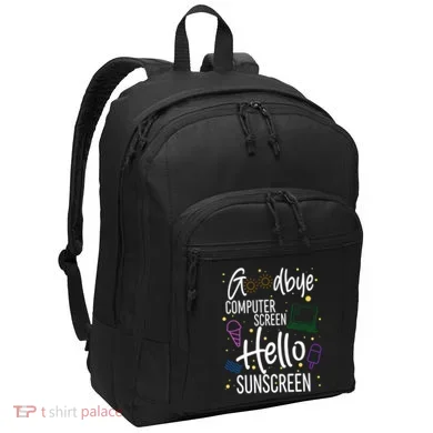Goodbye Computer Screen Hello Sunscreen Port Authority Basic Backpack
