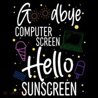 Goodbye Computer Screen Hello Sunscreen Backpack thumb 2