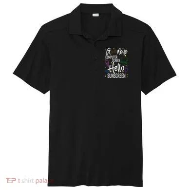 Goodbye Computer Screen Hello Sunscreen Sport-Tek Posi-UV Pro Polo