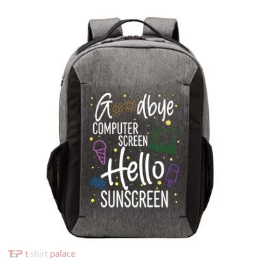 Goodbye Computer Screen Hello Sunscreen Vector Backpack