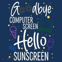 Goodbye Computer Screen Hello Sunscreen Hoodie thumb 7