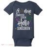 Goodbye Computer Screen Hello Sunscreen Baby Bodysuit