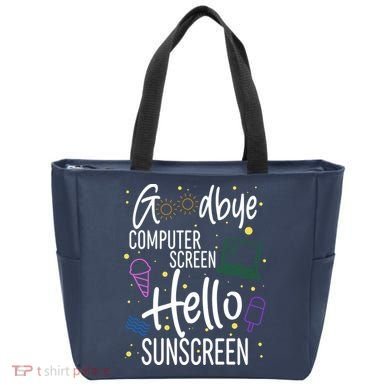 Goodbye Computer Screen Hello Sunscreen Tote Bag