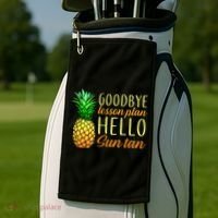 Goodbye Lesson Plan Hello Sun Tan Golf Towel thumb 2