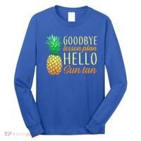 Goodbye Lesson Plan Hello Sun Tan Long Sleeve Shirt thumb 0