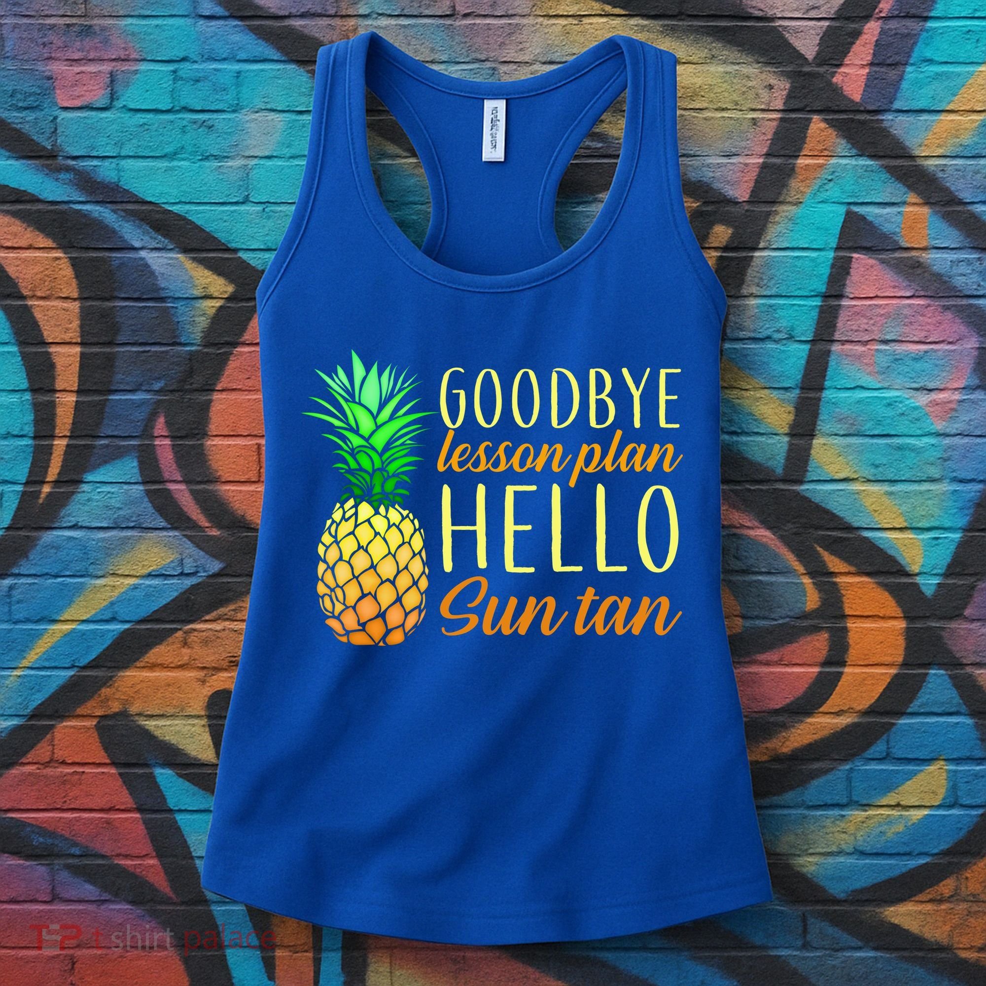 Goodbye Lesson Plan Hello Sun Tan Women's Tank Top