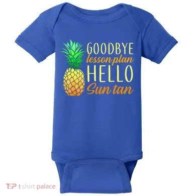 Goodbye Lesson Plan Hello Sun Tan Baby Bodysuit