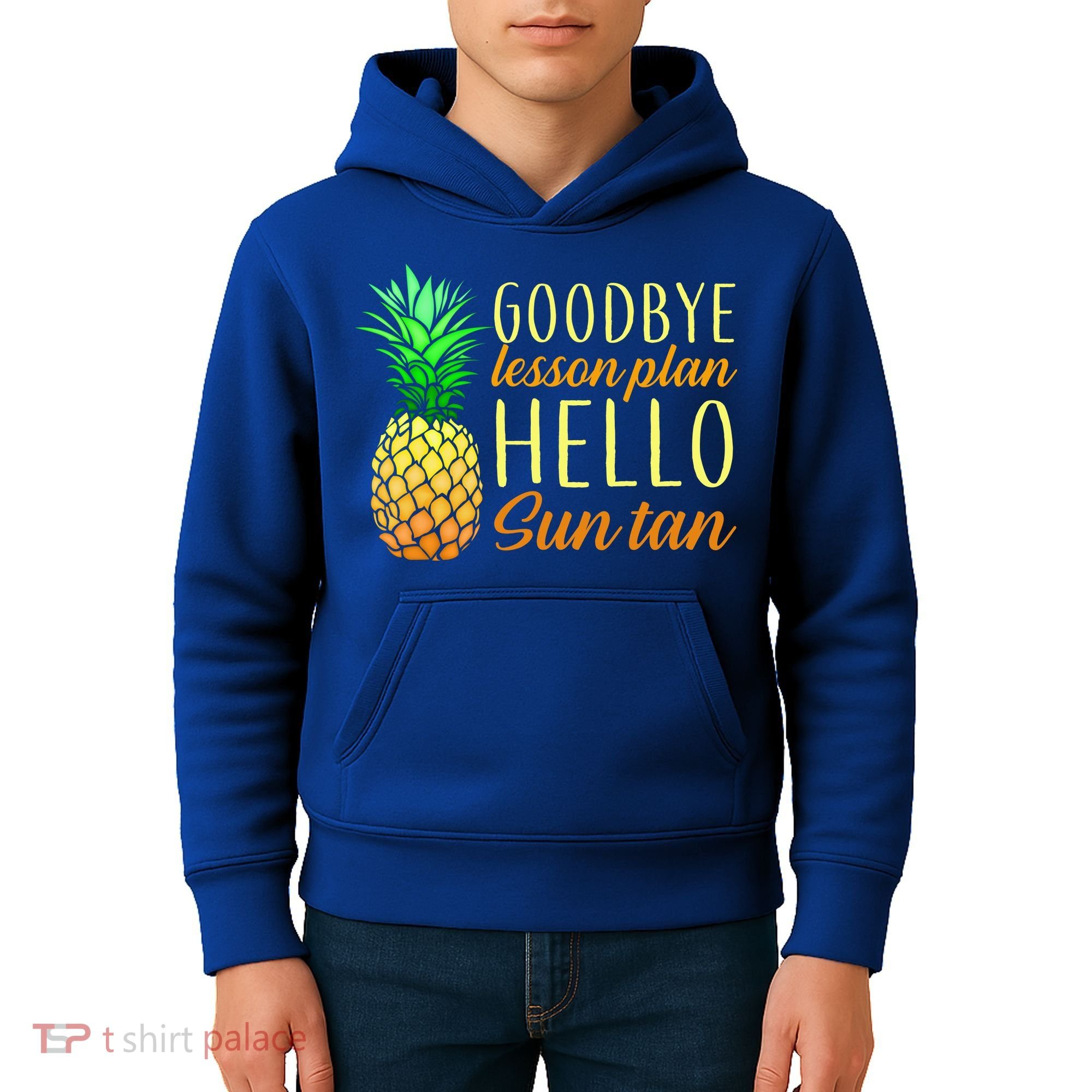 Goodbye Lesson Plan Hello Sun Tan Kids Hoodie