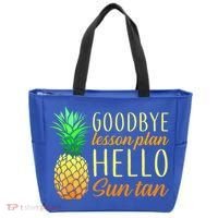 Goodbye Lesson Plan Hello Sun Tan Tote Bag thumb 0