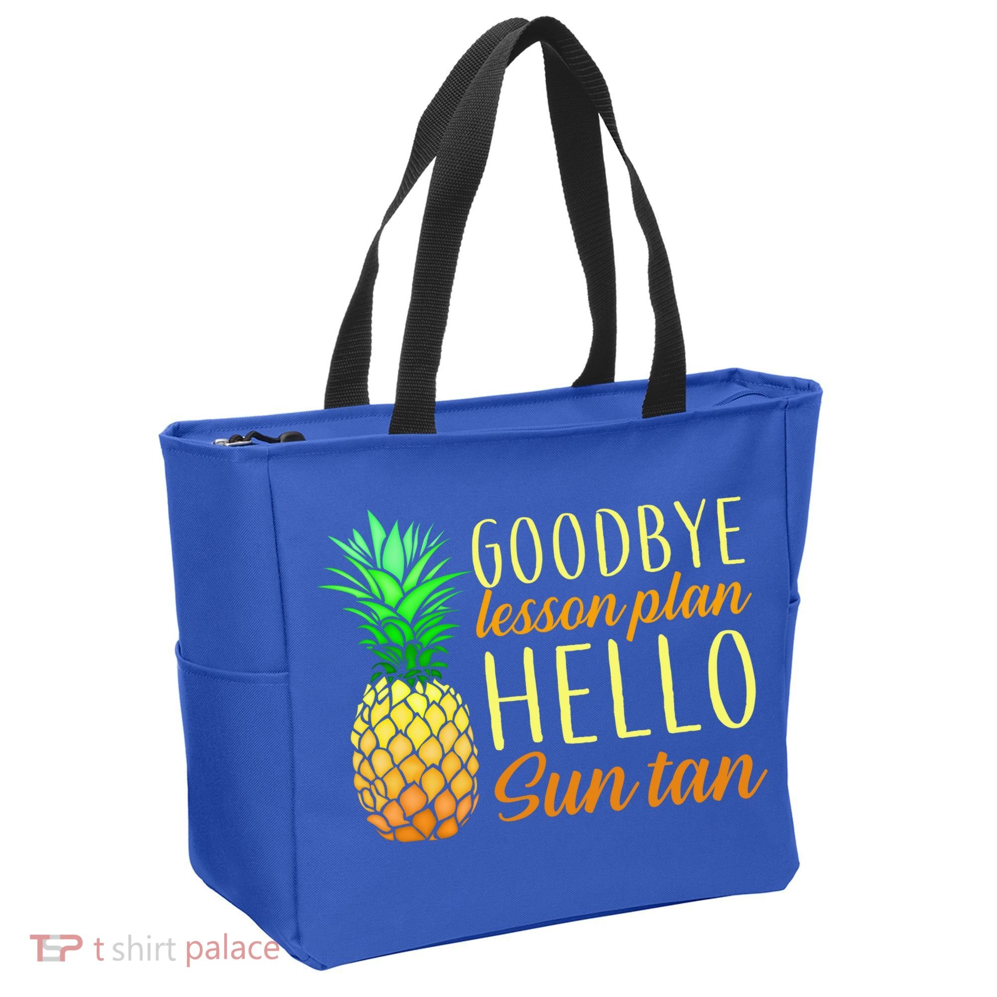 Goodbye Lesson Plan Hello Sun Tan Tote Bag