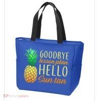 Goodbye Lesson Plan Hello Sun Tan Tote Bag thumb 3
