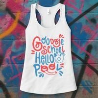 Goodbye School Hello Pool Women's Tank Top thumb 3