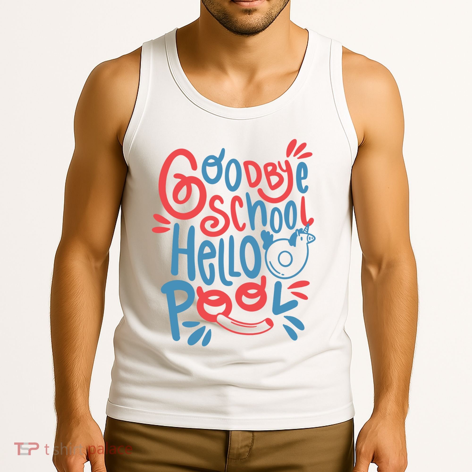 Goodbye School Hello Pool Tank Top