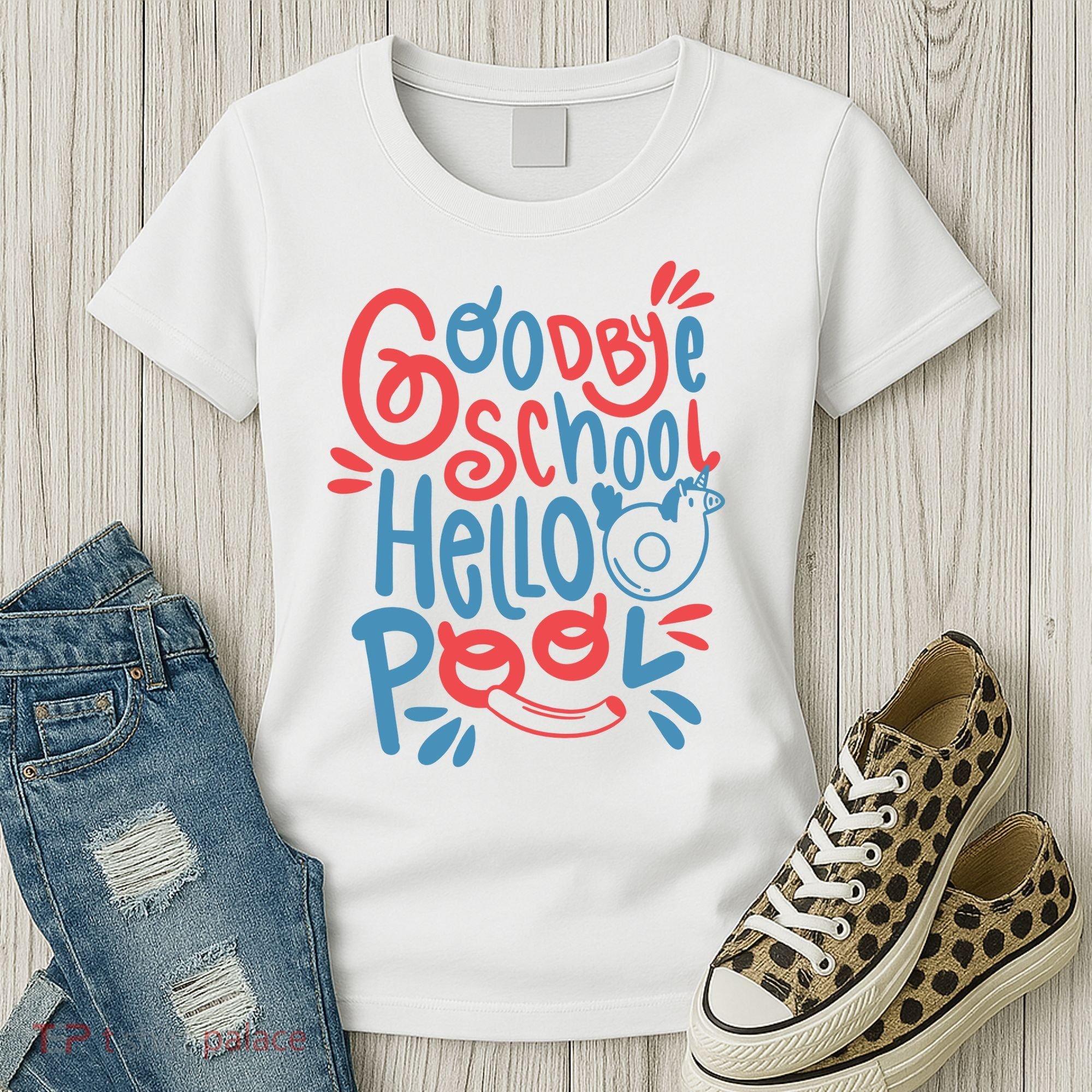 Goodbye School Hello Pool Women's T-Shirt