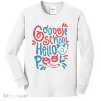 Goodbye School Hello Pool Kids Long Sleeve Shirt thumb 0