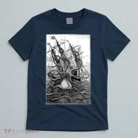 Giant Octopus Pirate Ship Vintage Kraken Sailing Squid T-Shirt thumb 5