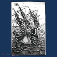 Giant Octopus Pirate Ship Vintage Kraken Sailing Squid T-Shirt thumb 7
