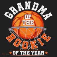 Grandma Of Rookie 1st Birthday Basketball Family Matching Women's Sweatshirt thumb 2