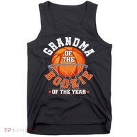 Grandma Of Rookie 1st Birthday Basketball Family Matching Tank Top thumb 0