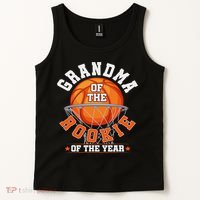 Grandma Of Rookie 1st Birthday Basketball Family Matching Tank Top thumb 2