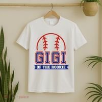 Gigi Of Rookie 1st Birthday Baseball Theme Matching Party T-Shirt thumb 2