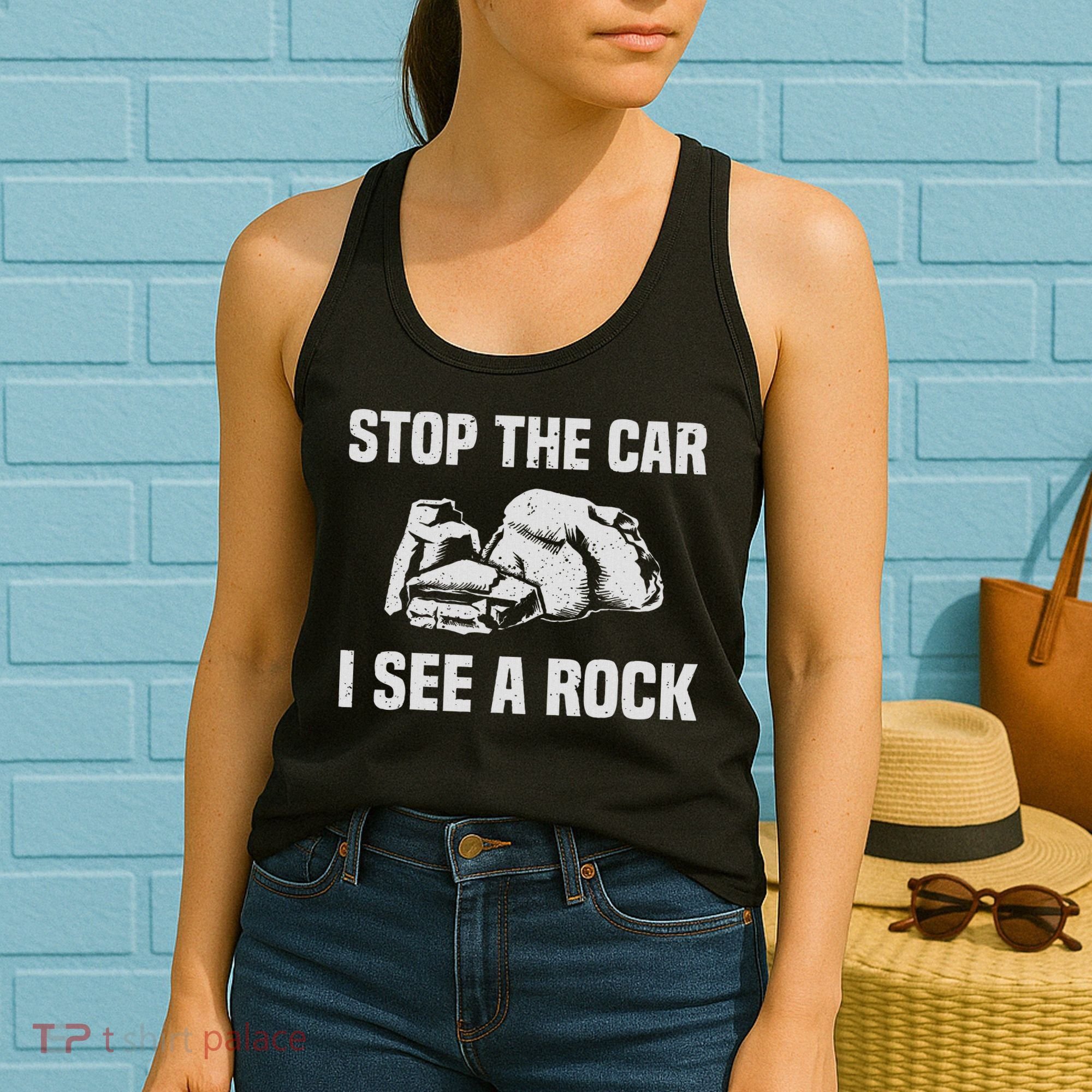 Geologist Outfit Rock Collector Stop The Car I See A Rock Women's Tank Top