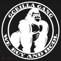 Gorilla Gang We Buy And HODL Meme Stonk Backpack thumb 2