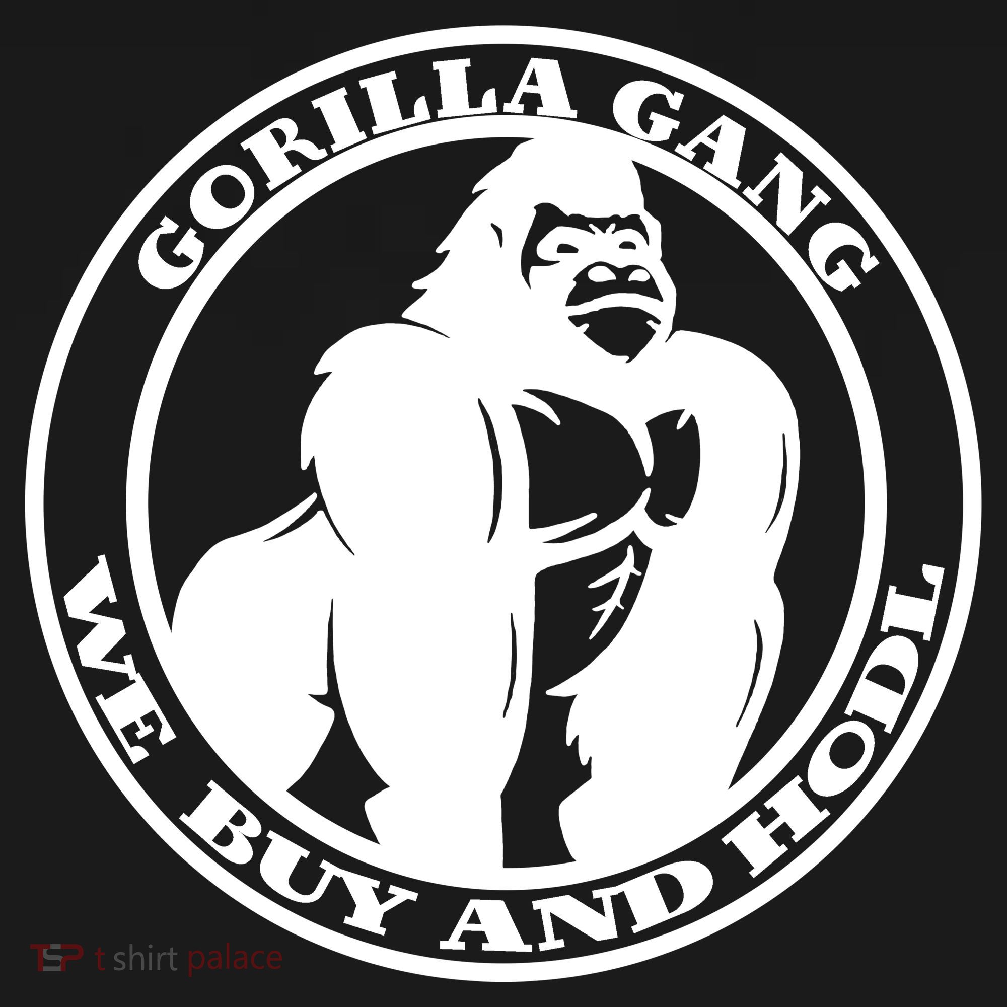 Gorilla Gang We Buy And HODL Meme Stonk Ornament
