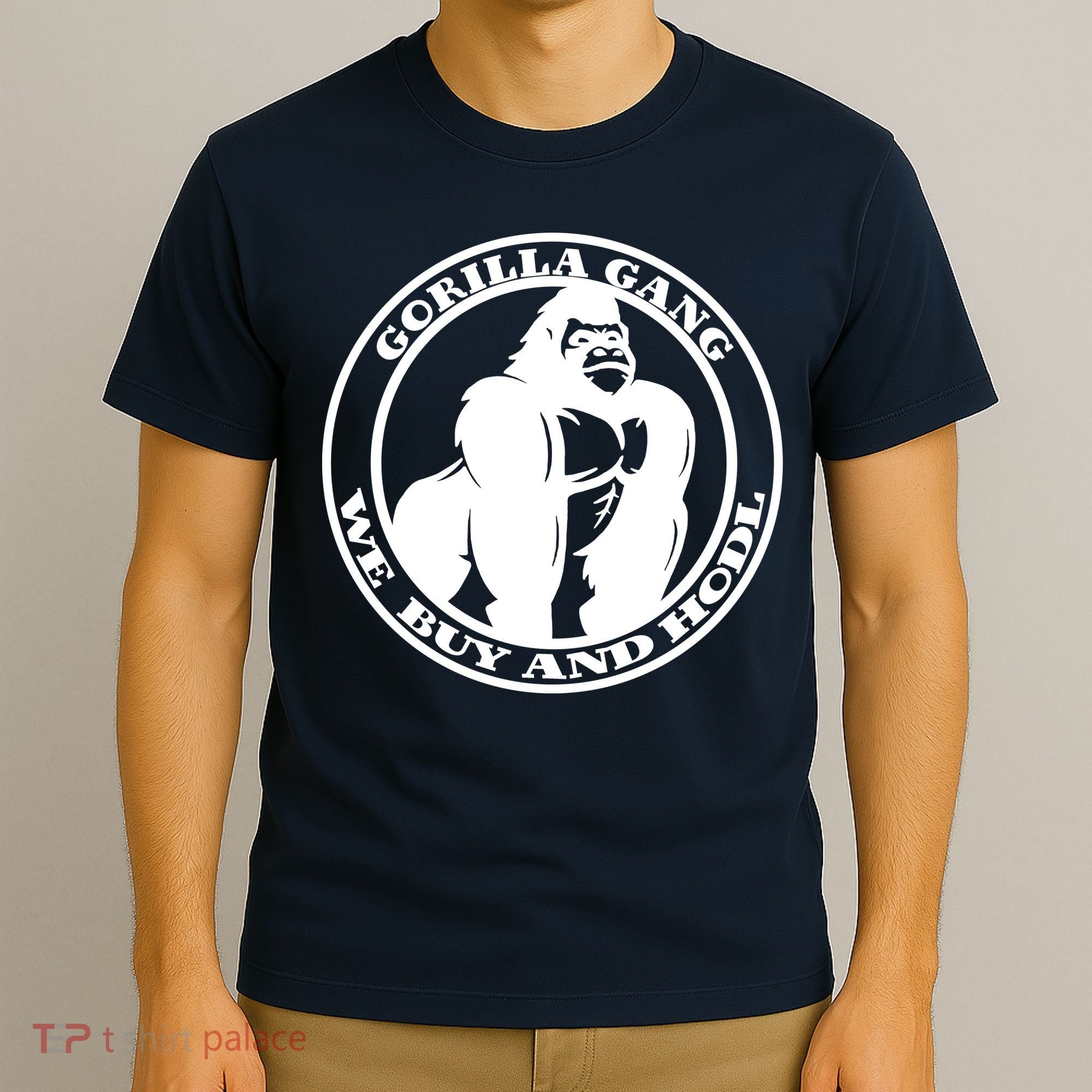 Gorilla Gang We Buy And HODL Meme Stonk T-Shirt