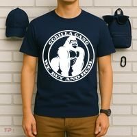 Gorilla Gang We Buy And HODL Meme Stonk T-Shirt thumb 6