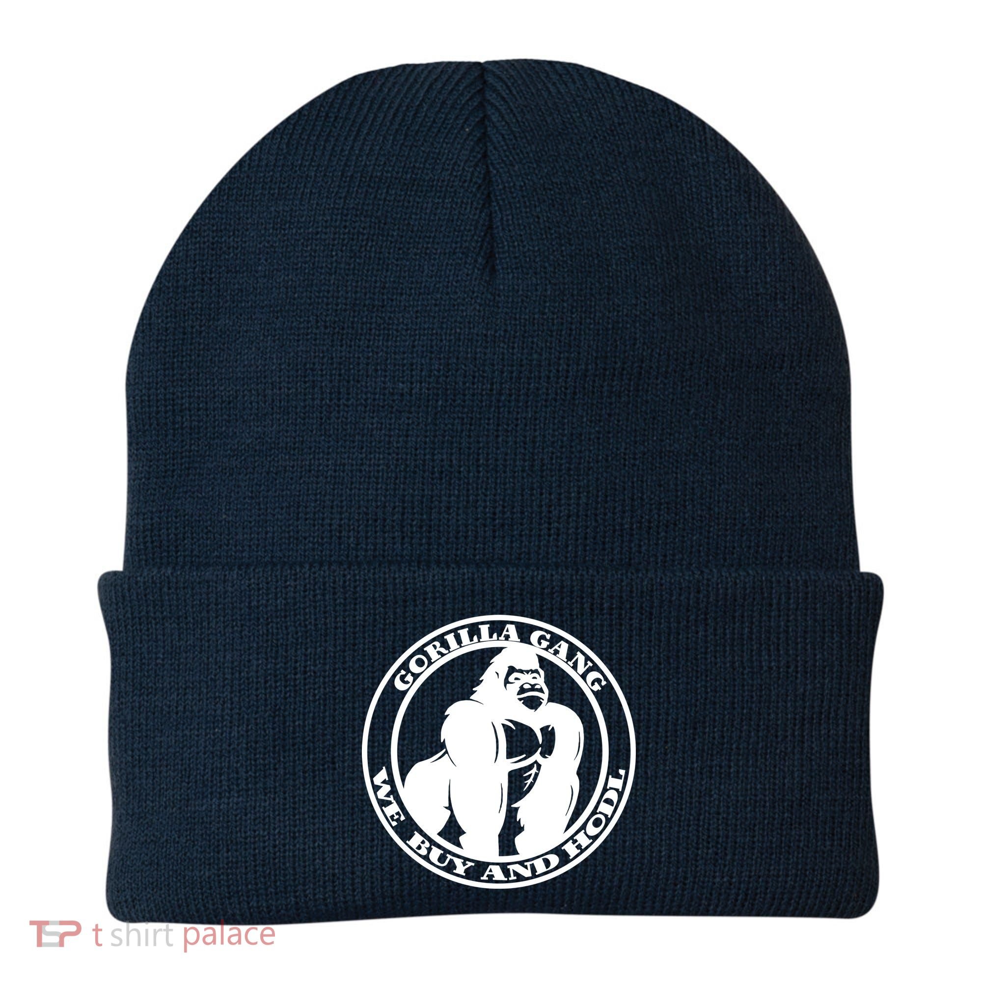 Gorilla Gang We Buy And HODL Meme Stonk Beanie