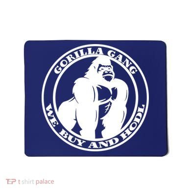 Gorilla Gang We Buy And HODL Meme Stonk Mousepad