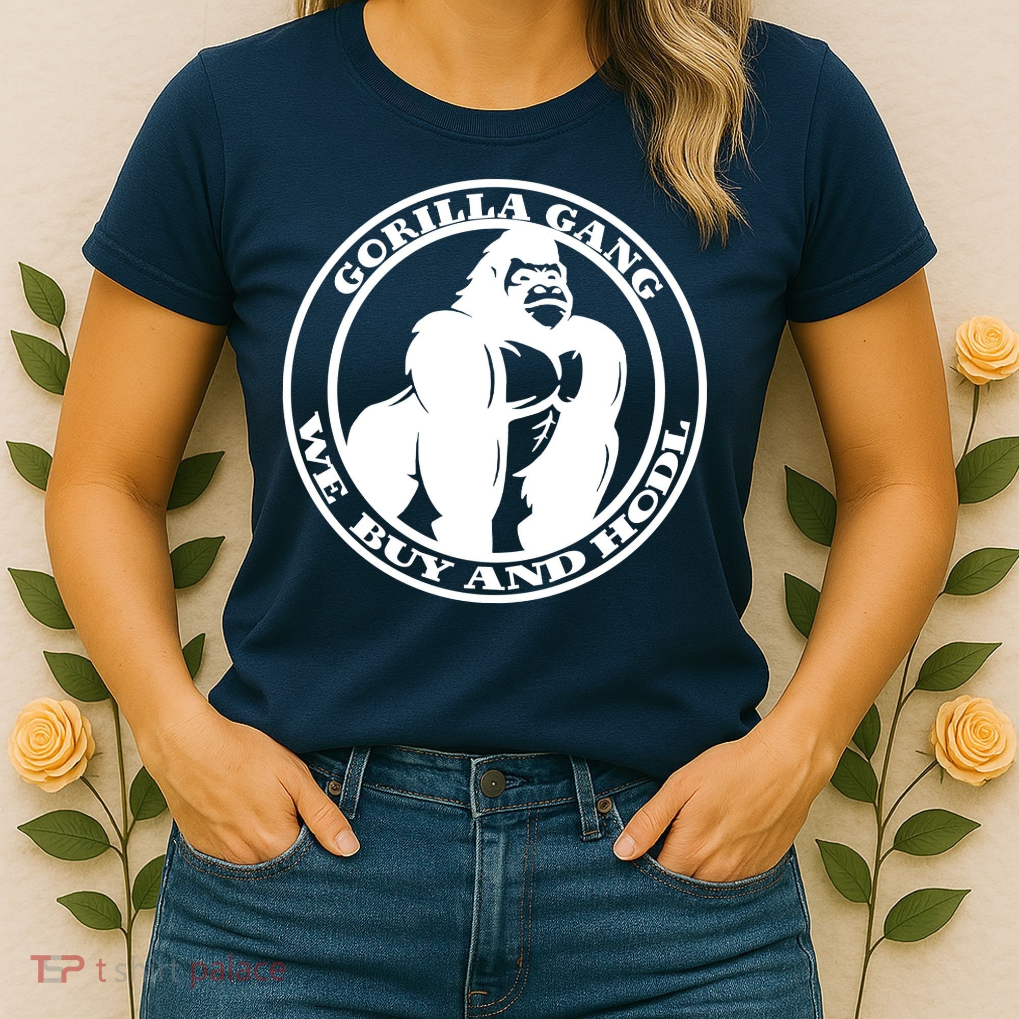 Gorilla Gang We Buy And HODL Meme Stonk Women's T-Shirt