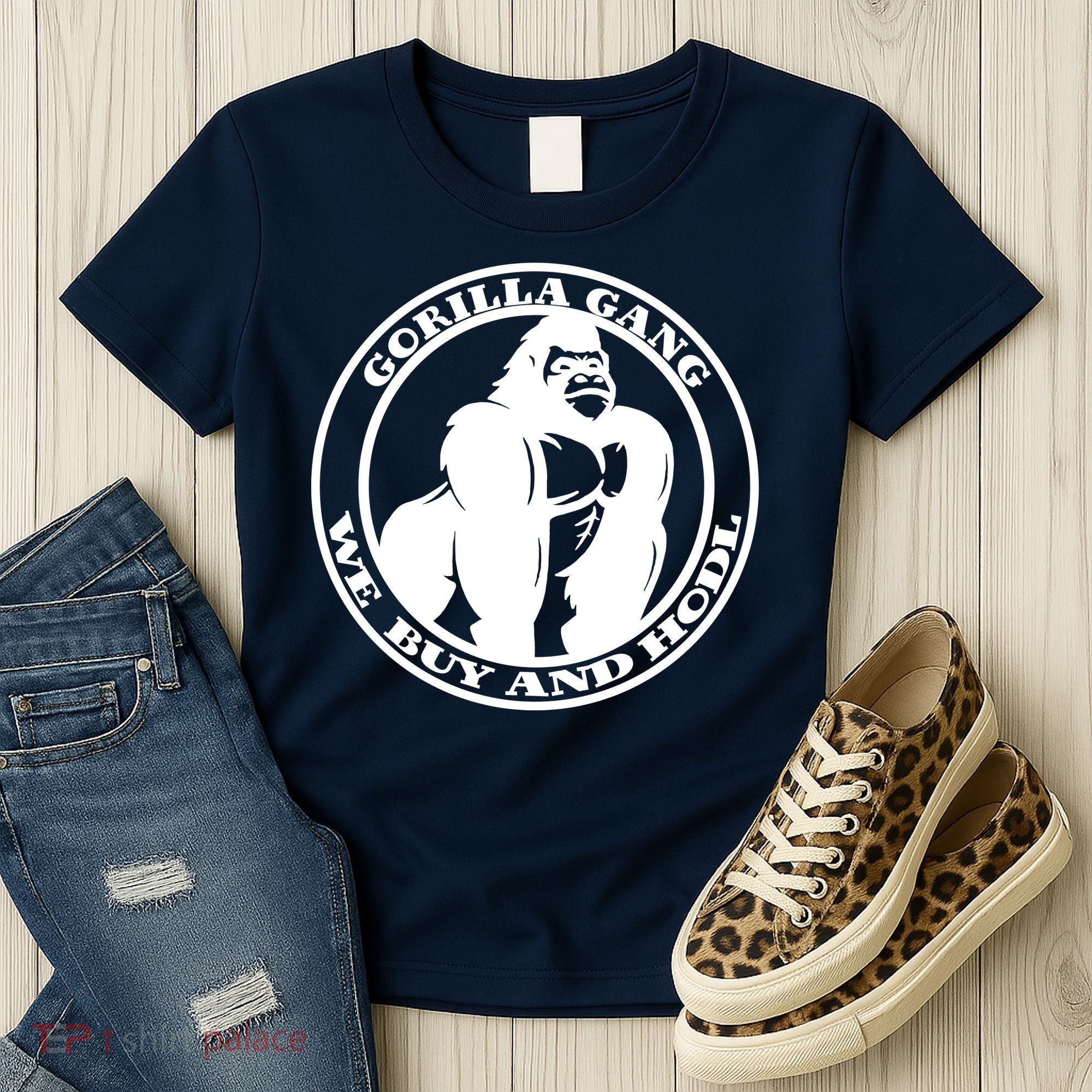Gorilla Gang We Buy And HODL Meme Stonk Women's T-Shirt