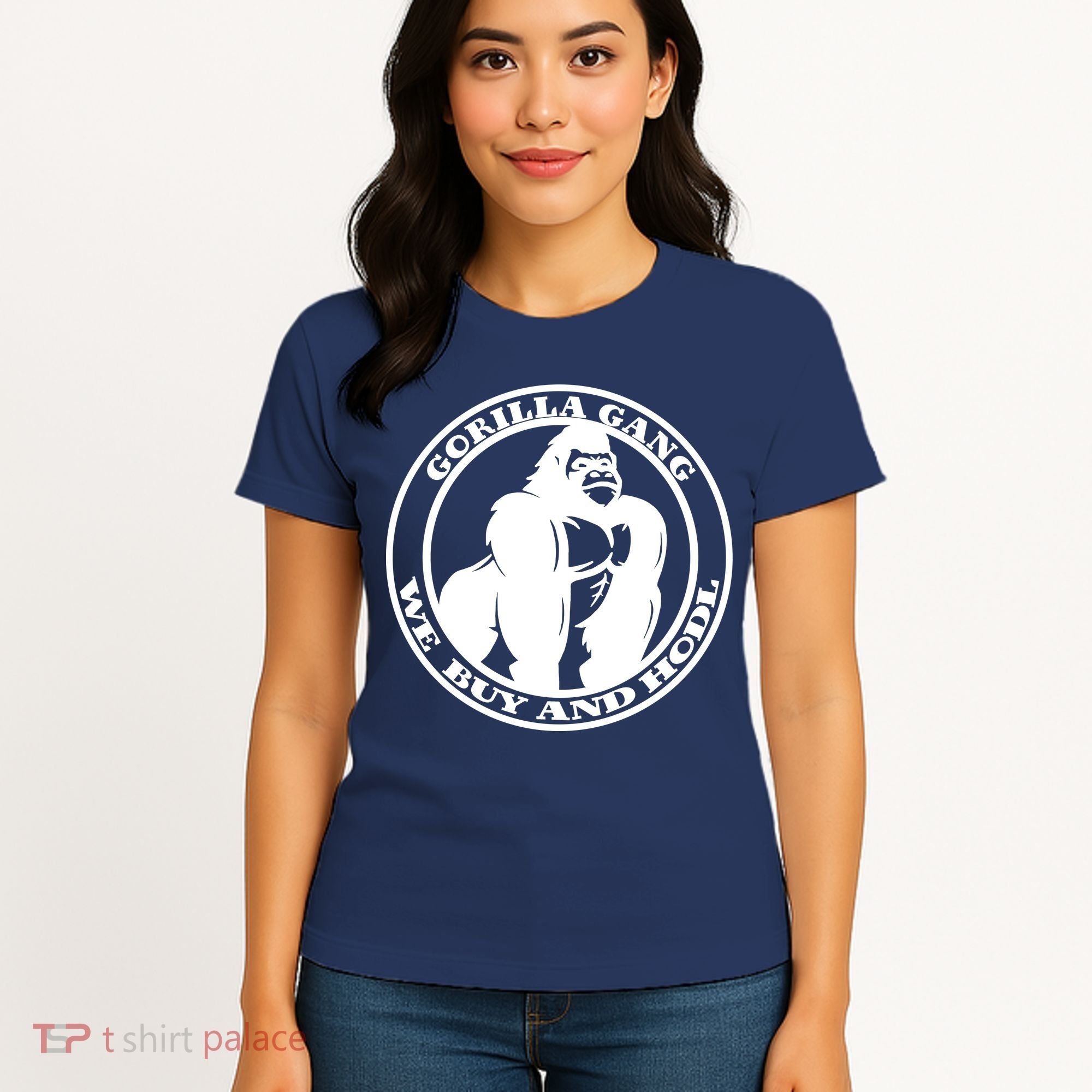 Gorilla Gang We Buy And HODL Meme Stonk Women's T-Shirt