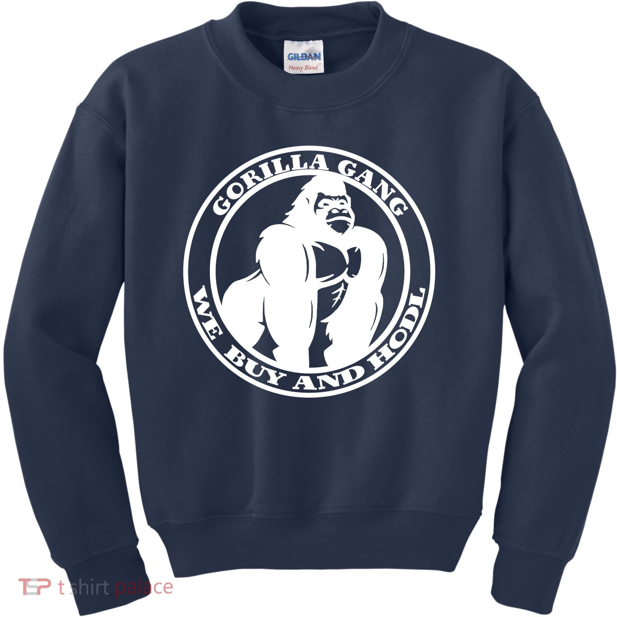 Gorilla Gang We Buy And HODL Meme Stonk Kids Sweatshirt