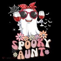 Groovy One Spooky Aunt Retro Ghost Witch Mom Halloween Gift Coffee Mug thumb 5