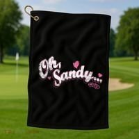 Grease Oh Sandy Golf Towel thumb 1
