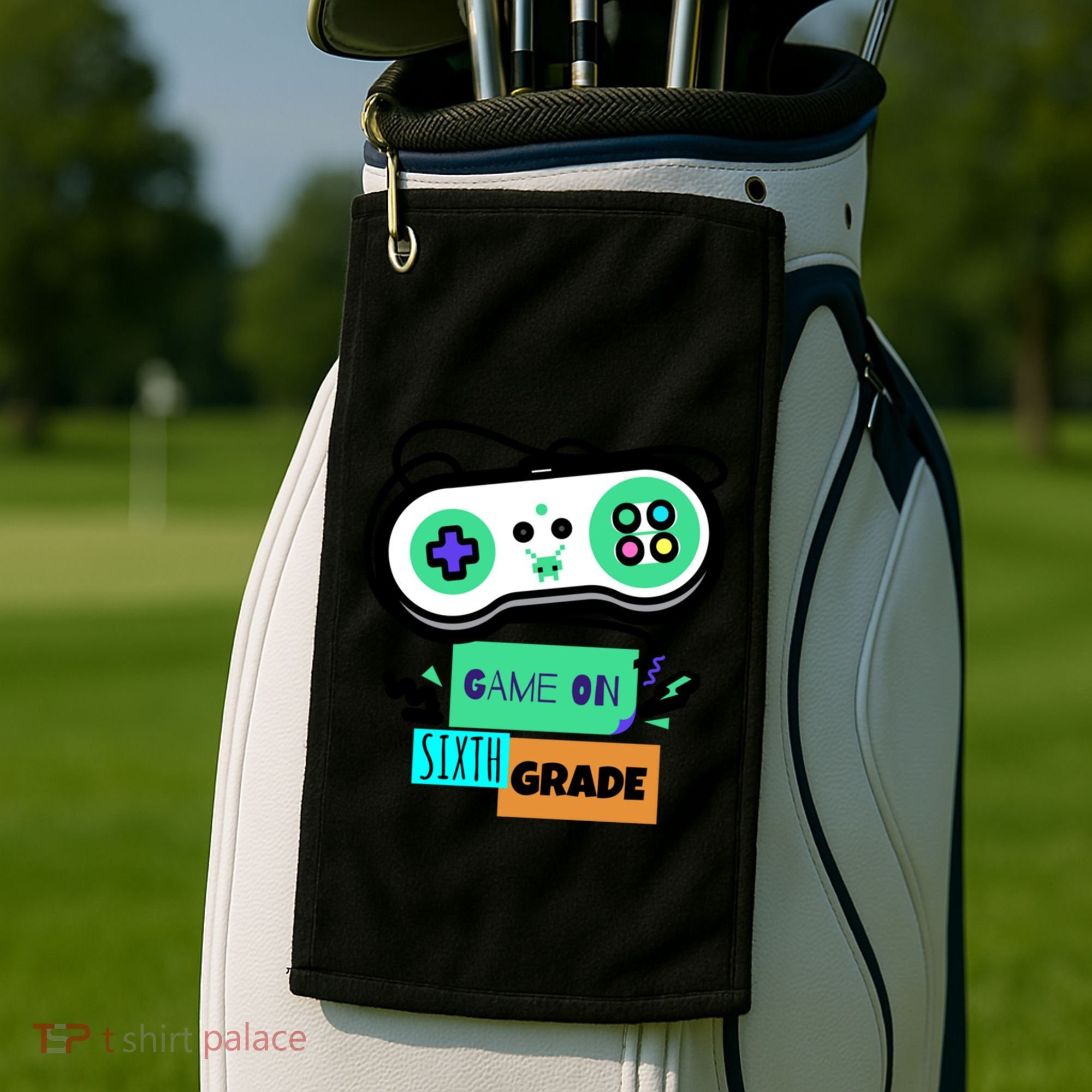 Game On Sixth Grade First Day Of 6Th Grade Back To School Gift Golf Towel