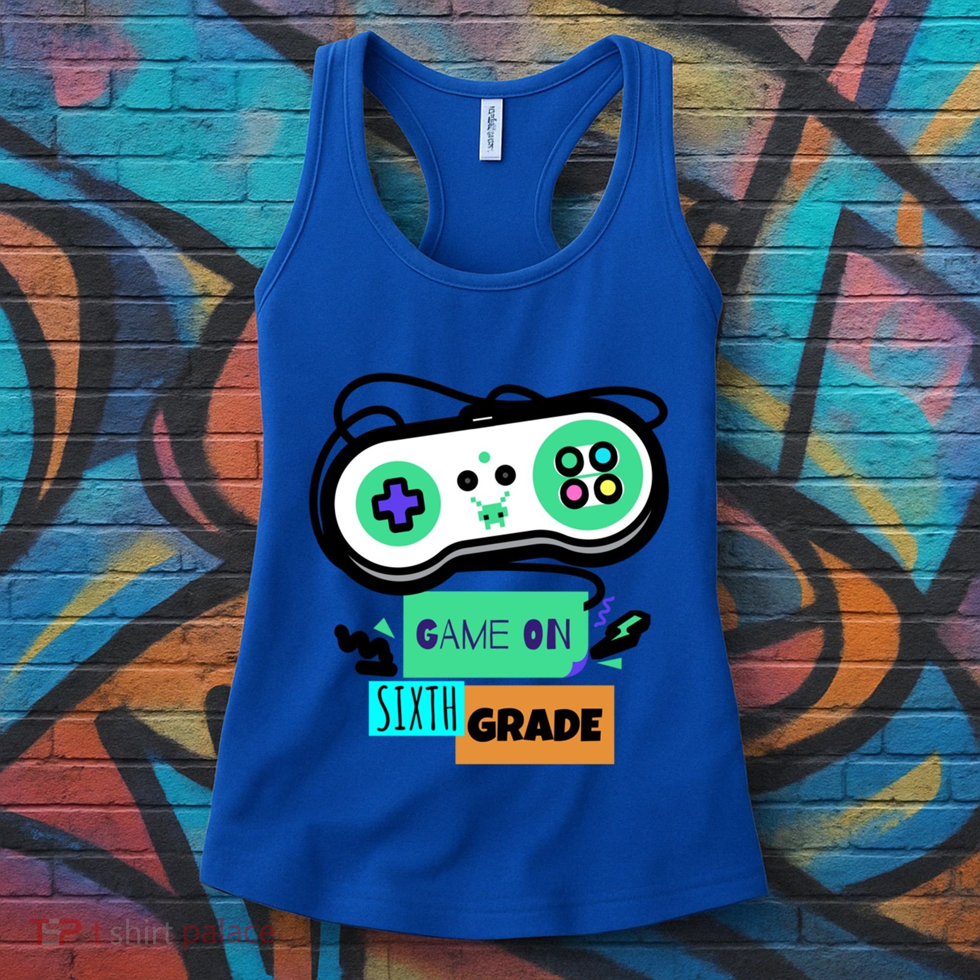 Game On Sixth Grade First Day Of 6Th Grade Back To School Gift Women's Tank Top