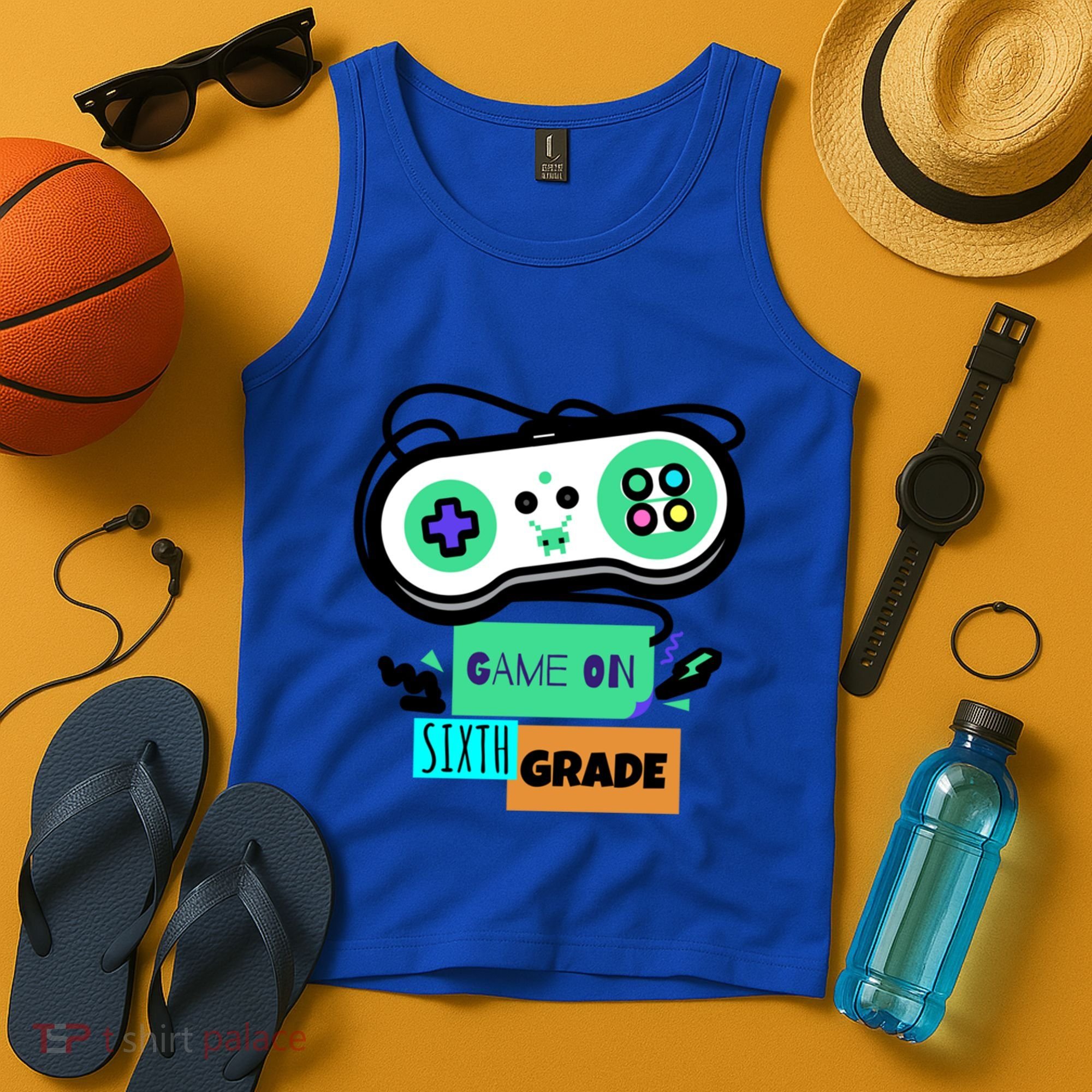 Game On Sixth Grade First Day Of 6Th Grade Back To School Gift Tank Top