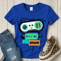 Game On Sixth Grade First Day Of 6Th Grade Back To School Gift Women's T-Shirt thumb 3