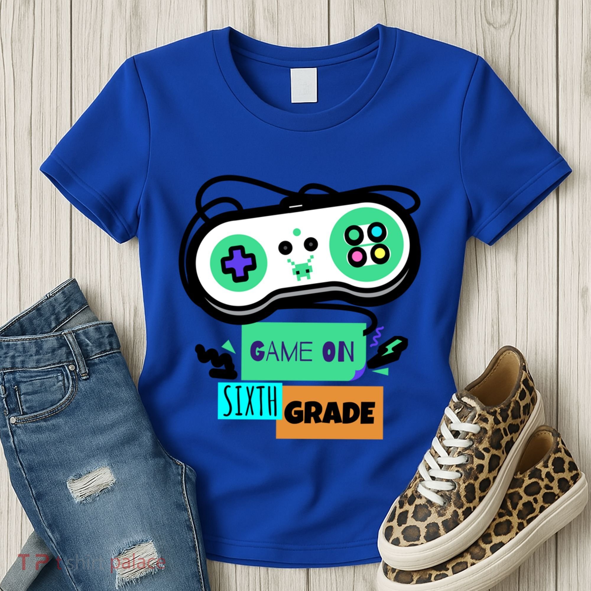Game On Sixth Grade First Day Of 6Th Grade Back To School Gift Women's T-Shirt