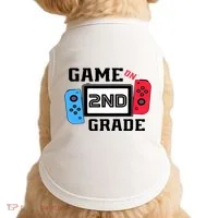 Game On Second Grade Back To School Doggie Tank thumb 0