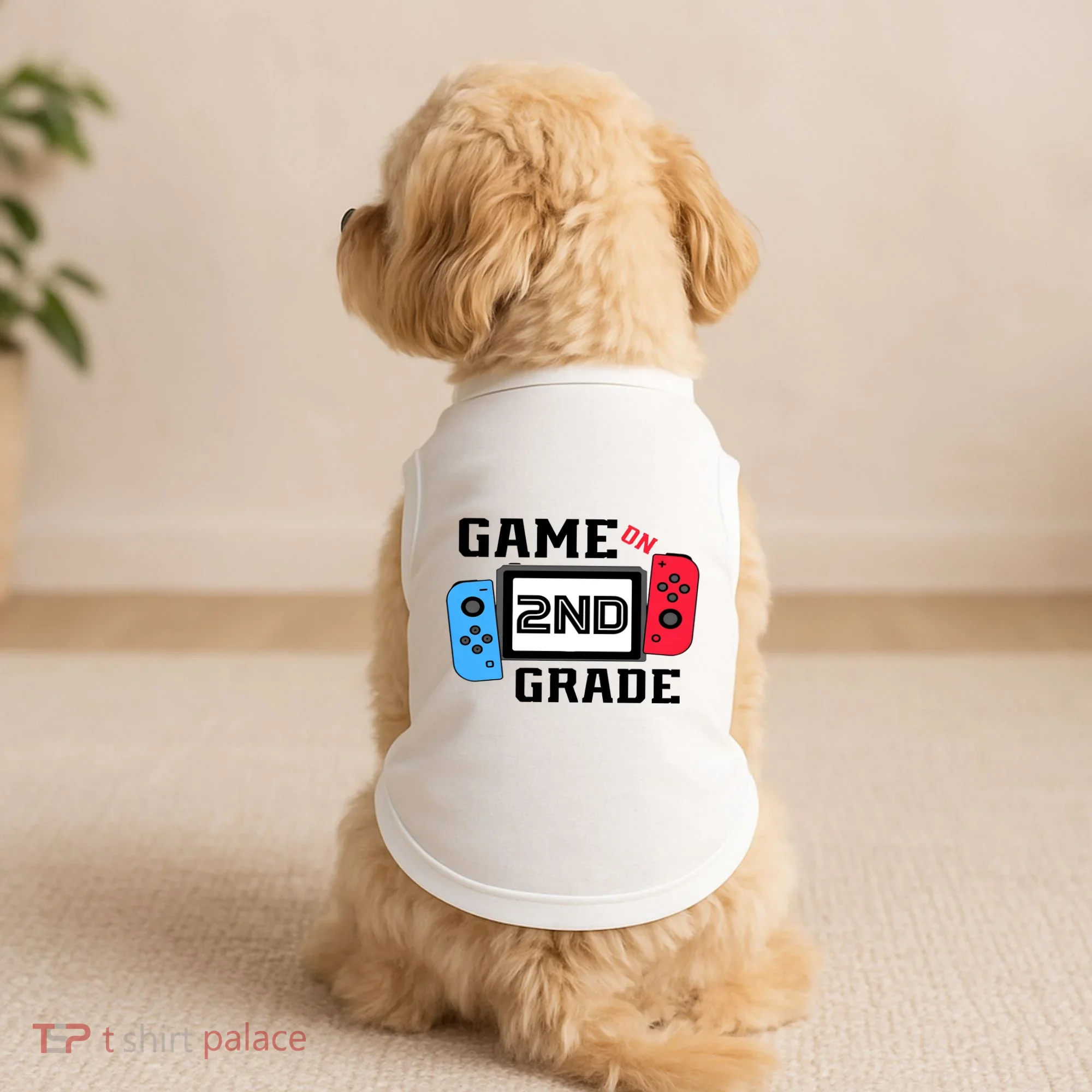 Game On Second Grade Back To School Doggie Tank