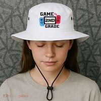 Game On Second Grade Back To School Bucket Hat thumb 3