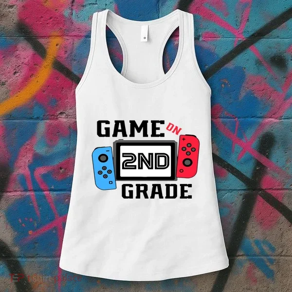 Game On Second Grade Back To School Women's Tank Top