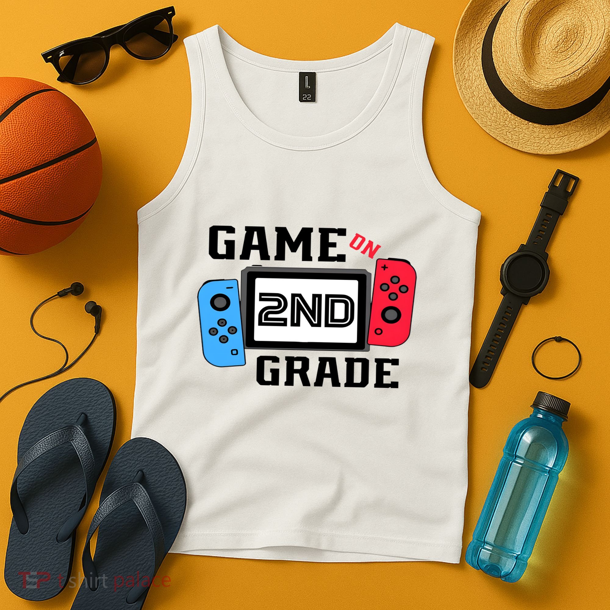 Game On Second Grade Back To School Tank Top
