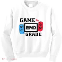 Game On Second Grade Back To School Kids Sweatshirt thumb 0